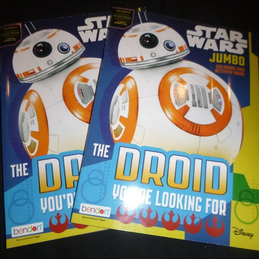 2 2015 Star Wars Jumbo Coloring & Activity Books